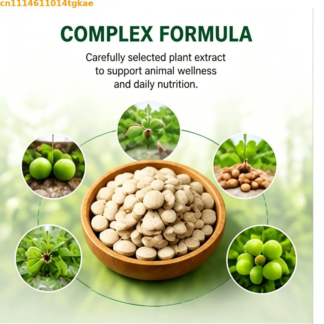 Natural Plant Feed Ingredient, Pet & Livestock Health Support for Dog Cat Pig Sheep Chicken Duck Rabbit, for Roundworms Hookworm