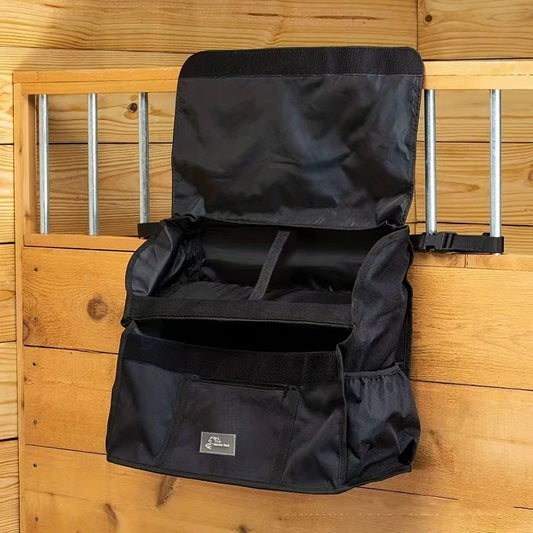 Over-the-Stall Horse Tack Bag Waterproof Lightweight Organizer Holds Brushes Hoof Picks Gear For Barn Stable Outdoor Riding