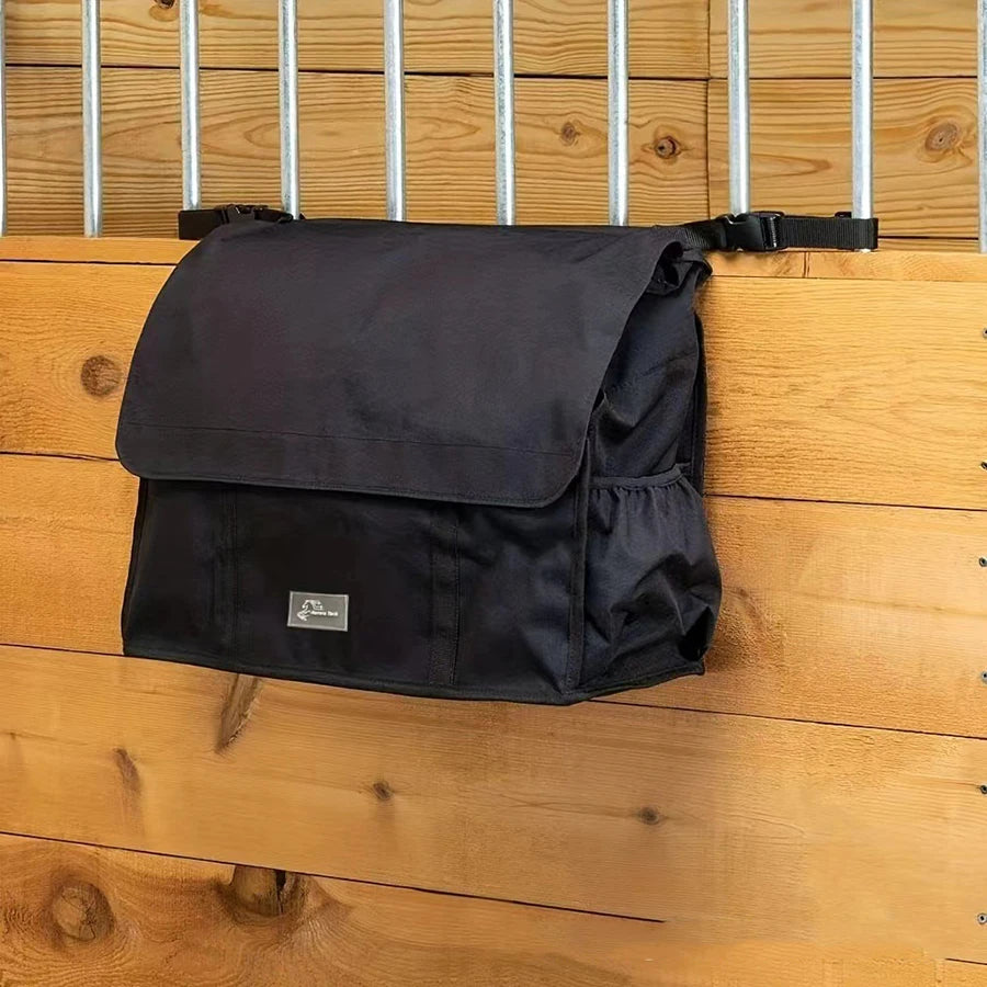 Over-the-Stall Horse Tack Bag Waterproof Lightweight Organizer Holds Brushes Hoof Picks Gear For Barn Stable Outdoor Riding
